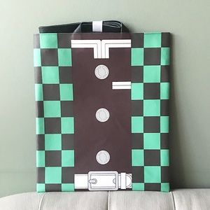 Demon Slayer Tanjiro Kamado Large Tote Bag with Zipper